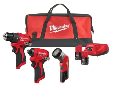 Набор аккумуляторных инструментов Milwaukee M12 BLPP3A-202B