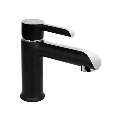 Смеситель для раковины Qtap Grand 001F Хром / Черный