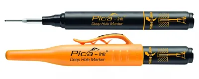 Маркер фірмовий з довгим носиком Pica Ink Deep Hole Marker Чорний (150/46)