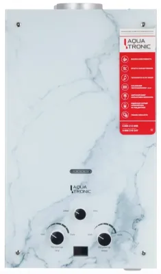 Газова колонка зі скляною панеллю Aquatronic A21 Marble