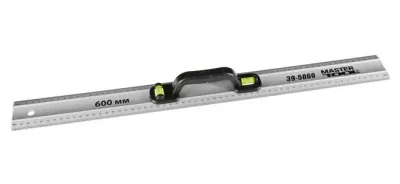 Рівень-лінійка алюмінієва MasterTool 60 см з ручкою