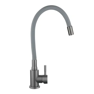 Смеситель для кухни Lidz Aria 015F3 Графит / Серый