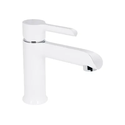 Смеситель для раковины Qtap Grand 001F Хром / Белый
