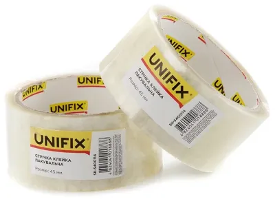 Стрічка клейка пакувальна 100 м 45 мм 38 мкм Unifix (SK-5400114)