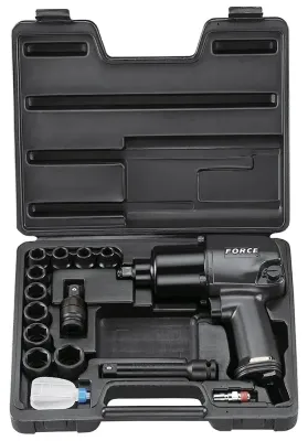 Пневмогайковерт Sumake 1/2" 813 Нм 7000 об/мин. с набором 6 гр. головок 10 ед. (4142B)
