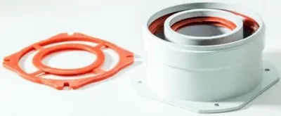 Адаптер вертикальний 60/100 Rocterm для коаксіальної труби газового котла