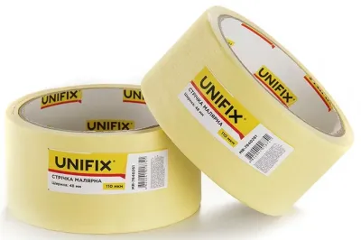 Стрічка клейка малярна 20 м 48 мм 110 мкм Unifix (MR-7840261)