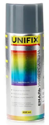 Эмаль акриловая универсальная RAL 7046 Серый глянец 400мл Unifix (941025)
