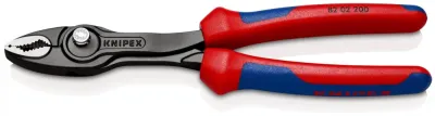 Плоскогубцы для слизанных болтов KNIPEX TwinGrip 200 мм (82 02 200)