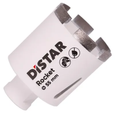 Сверло алмазное 55мм 55x45-6xM14 Rocket Distar 11120049023