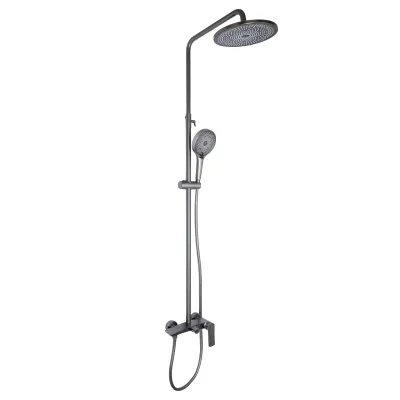 Душова система Qtap Slavonice QTSLA110GMB45913 Gunmetal Black PVD
