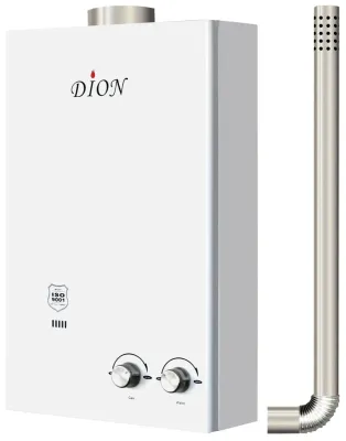Газовая колонка DION JSD 10 (белая) (+труба)