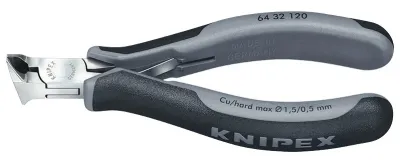 Кусачки торцевые для электроники антистатические Knipex L=120 мм (64 32 120 ESD)