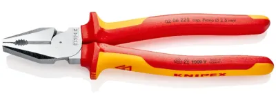 Пасатижі комбіновані особливої потужності Knipex L=225 мм (02 06 225)