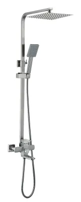 Душова система Lidz Kubis 1030 на три споживачі (з виливом) (k35) LDKUB1030NKS28538 Nickel