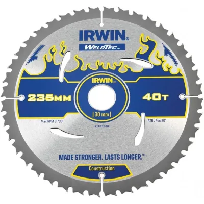 Диск пильний Irwin Weldtec CSB 235мм/T40/30/20 (1897388)