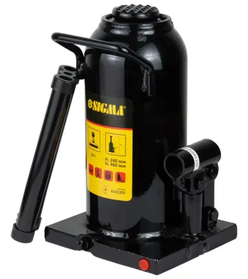 Домкрат гідравлічний пляшковий одноштоковий 20т Sigma 6101201