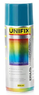 Эмаль акриловая универсальная RAL 5015 Голубой глянец 400мл Unifix (941014)