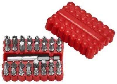 Набор бит 1/4" L25мм PH, PZ, HEX, Torx 33 ед. Force (2332)