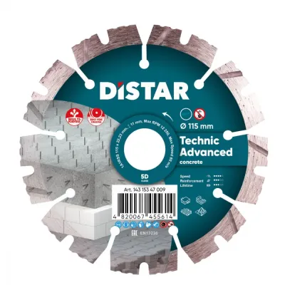 Круг алмазный отрезной 1A1RSS 115 Technic Advanced Distar 14315347009