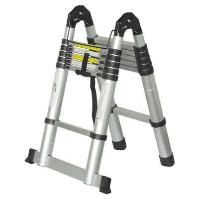 Лестница телескопическая 2×6 ступенек 3.8м FLORA