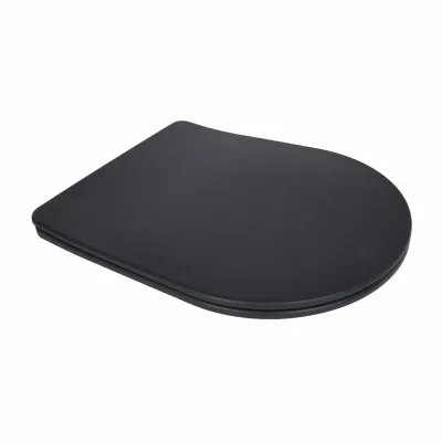 Сидіння для унітаза Qtap Robin 660, Scorpio 520,660 QTSC179MB47352 Чорний (Slim Duroplast, Quick Release)