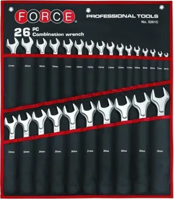 Набор ключей комбинированных 6-32 мм 26 ед. Force (5261C)