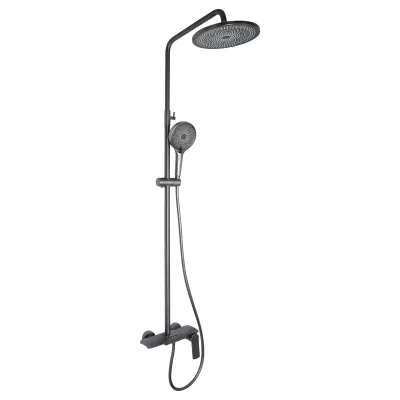 Душова система Qtap Slavonice QTSLA111GMB45905 Gunmetal Black PVD