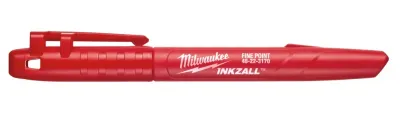 Маркер для будмайданчика тонкий Milwaukee INKZALL Червоний (48223170)