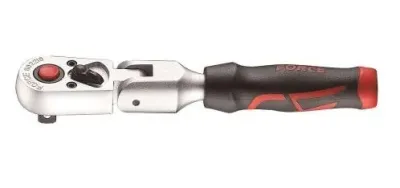 Трещотка шарнирная с резиновой ручкой 1/4" 20 зубьев 127 мм Force 802218