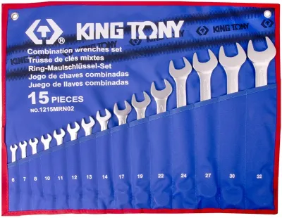 Набор ключей комбинированных King Tony 6-32 мм 15 шт. (1215MRN02)