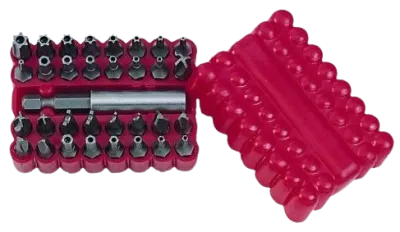 Набор бит 1/4" L25мм Torq-Set, Tri-Wing, Spanner, HEX, Torx 33 шт. Force (2331)