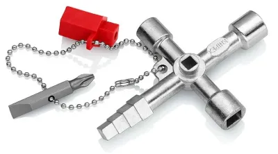 Універсальний професійний ключ для електрошаф і систем замикання Knipex 00 11 04