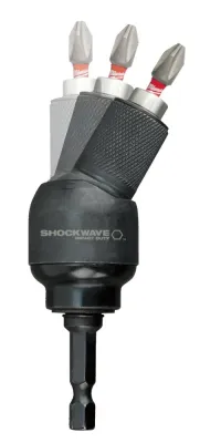 Угловая насадка для бит Milwaukee 1/4" + 10 бит (4932459781)