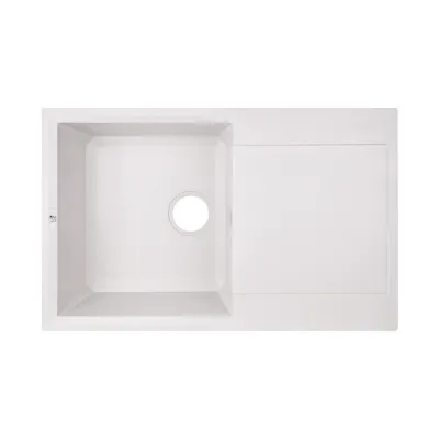 Кухонная мойка Lidz (WHI-01) 790x495/230 Белый