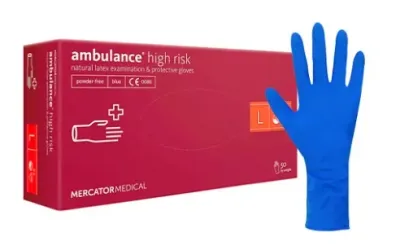 Перчатки смотровые латексные Mercator Ambulance (25 пар) размер 9