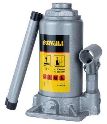 Домкрат гідравлічний пляшковий одноштоковий 10т Standard Sigma 6106101