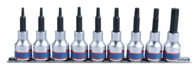 Набор бит King Tony 1/2" L80мм TORX T20-T60 9 шт. (4119PR10)