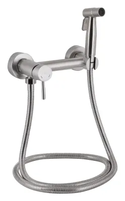 Гигиенический душ со смесителем Lidz Aria 110 LDARINEWNKS43393 Nickel