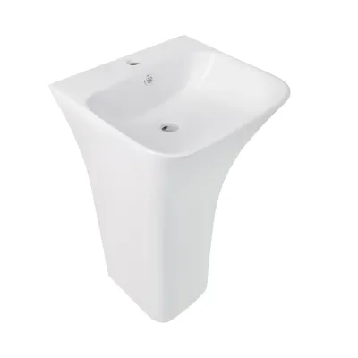 Раковина для пола моноблок Qtap Crow 445x420x840 Белый