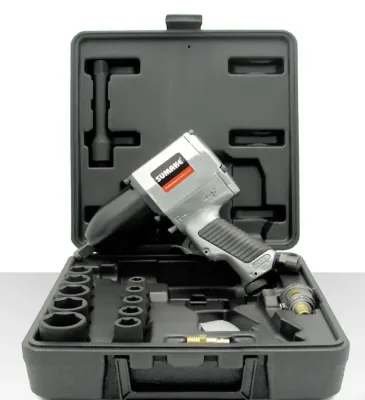 Пневмогайковерт Sumake 1/2" 542 Нм 7000 об/хв. та набором головок 10 од. (ST-5549K)