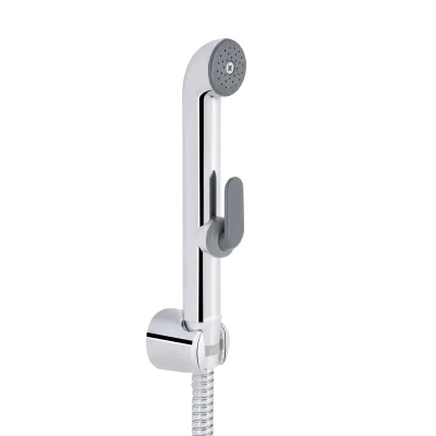 Набор для гигиенического душа Qtap Inspai-Varius A021 Хром / Серый