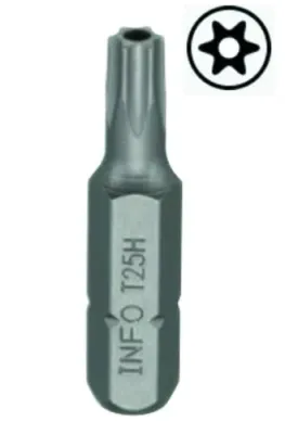 Біта 1/4" L30мм TORX T20H з отв. INFO (9273020 I)