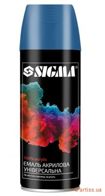Фото емаль аерозольна акрилова ral 5002 ультрамариново-синій глянець 400мл sigma  2737141