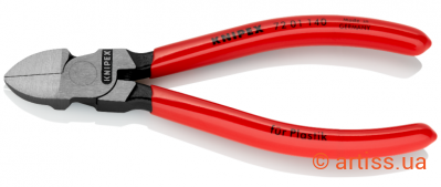 Фото кусачки діагональні для пластмаси knipex l=140 мм (72 01 140)