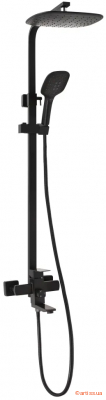 Купити Lidz Kubis 1030 на три споживачі (з виливом) (k35) LDKUB1030BLA35724 Black душова система Фото душова система lidz kubis 1030 на три споживачі (з виливом) (k35) ldkub1030bla35724 black