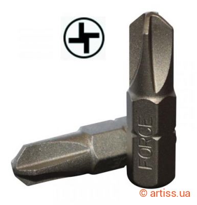 Купити Force 1/4" L25мм Torq-Set TS10 біта Фото біта 1/4" l25мм 4-х сторонній шліц torq-set ts10 force (121s2510)