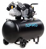 Компресор двоциліндровий масляний 2.8кВт 430л/хв 100л Apro  850179
