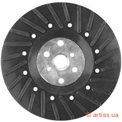 Фото тарілка для фібрових кругів ø 125мм rh-125 жорстка workman (54260)