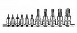 Haбіp біт в головці 1/4"+3/8" L32мм+L50мм TORX T10-T60 11oд. Force (2111I)